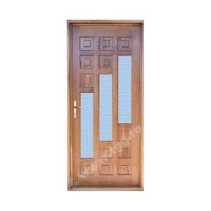 Usa de exterior din Stejar Masiv, tek, 1/2 geam, ESM-003