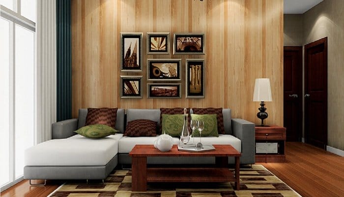 pereti din lemn sufragerie