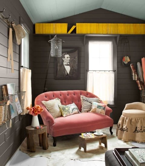 negru pentru decor interior colt de relaxare