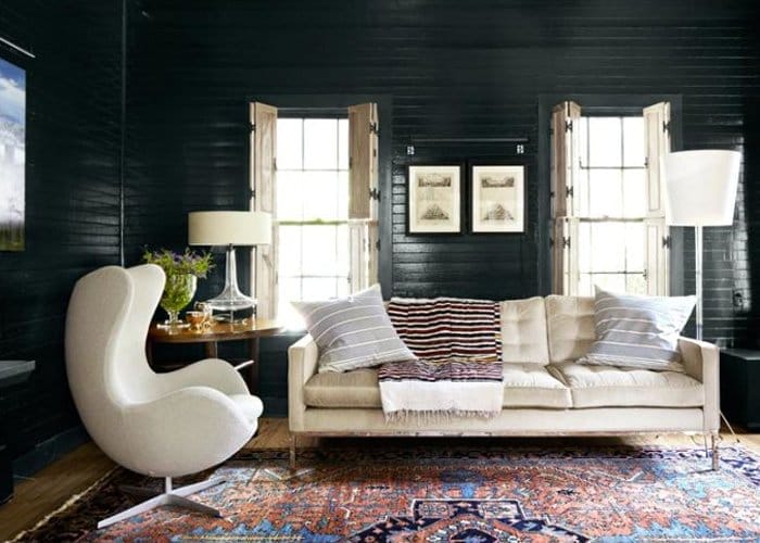 negru pentru decor interior sufragerie dramatica