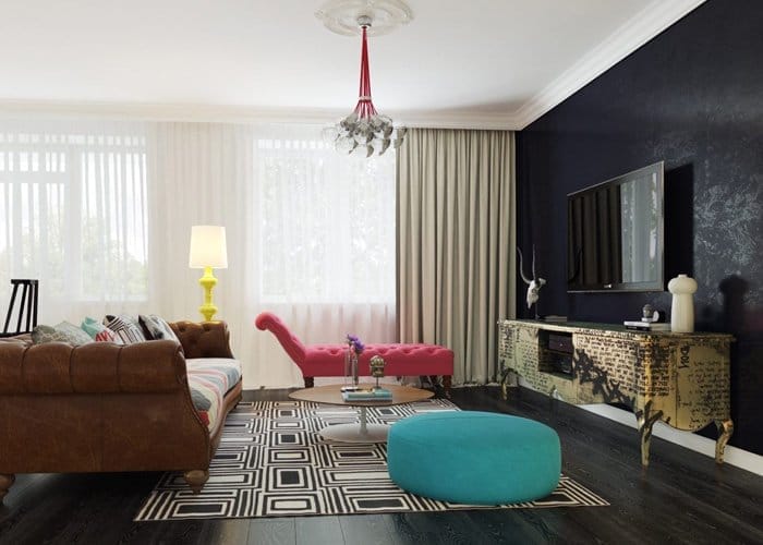 negru pentru decor interior