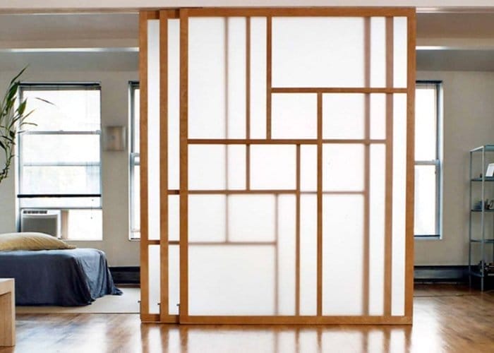 trucuri de amenajare pentru locuinte mici perete glisant