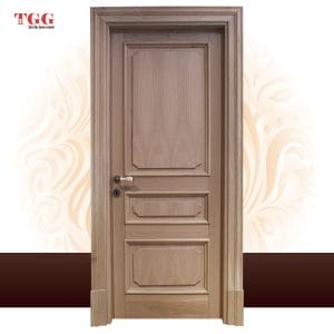 Ușă stejar model Luxemburg, finisaj Stejar Albit cu pervaz profil 10cm, ISM-031CS