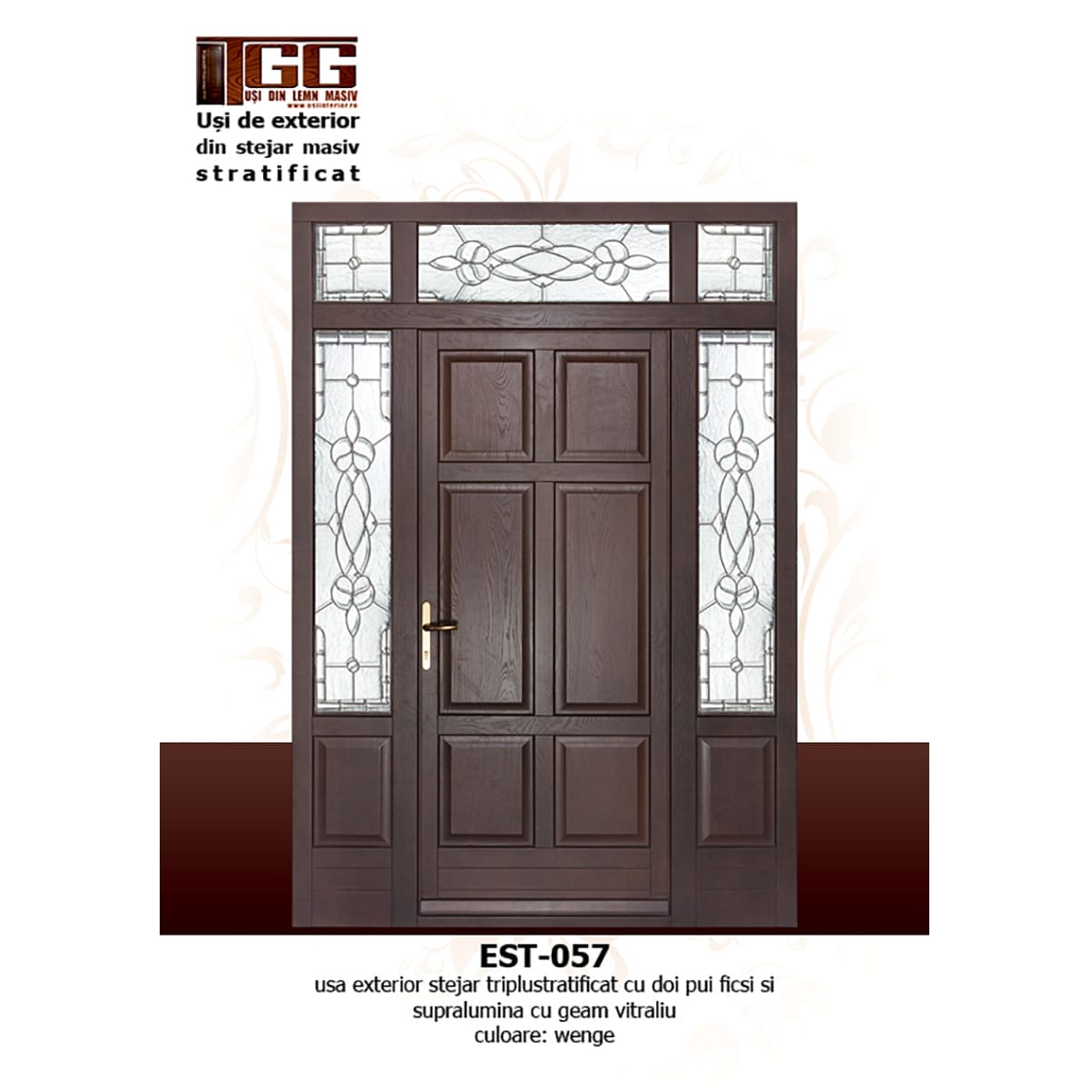 Usa de exterior din Stejar Triplustratificat, EST-057