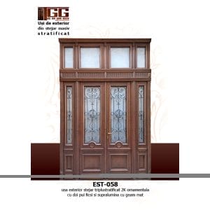 Usa de exterior din Stejar Triplustratificat, EST-058