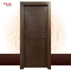 Usa de interior din Stejar Masiv Stratificat, cu pervaz drept masiv, finisaj MCW, ISM-020