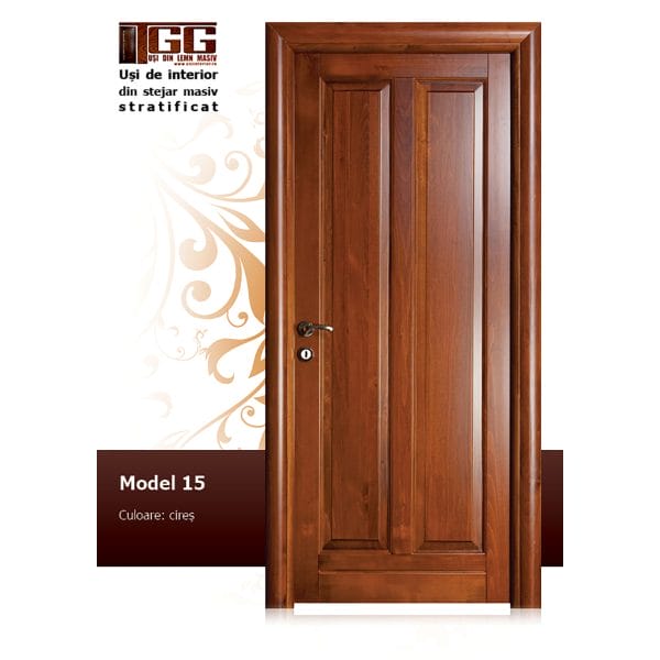 Usa pentru interior din Tei Masiv Stratificat, finisaj wenge, dormitor, birou, ITM-015 - imagine 2