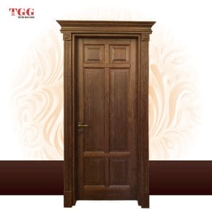 Ușă model clasic in 6 tablii inegale cu set Capitel Cornisa special, ISM-6T